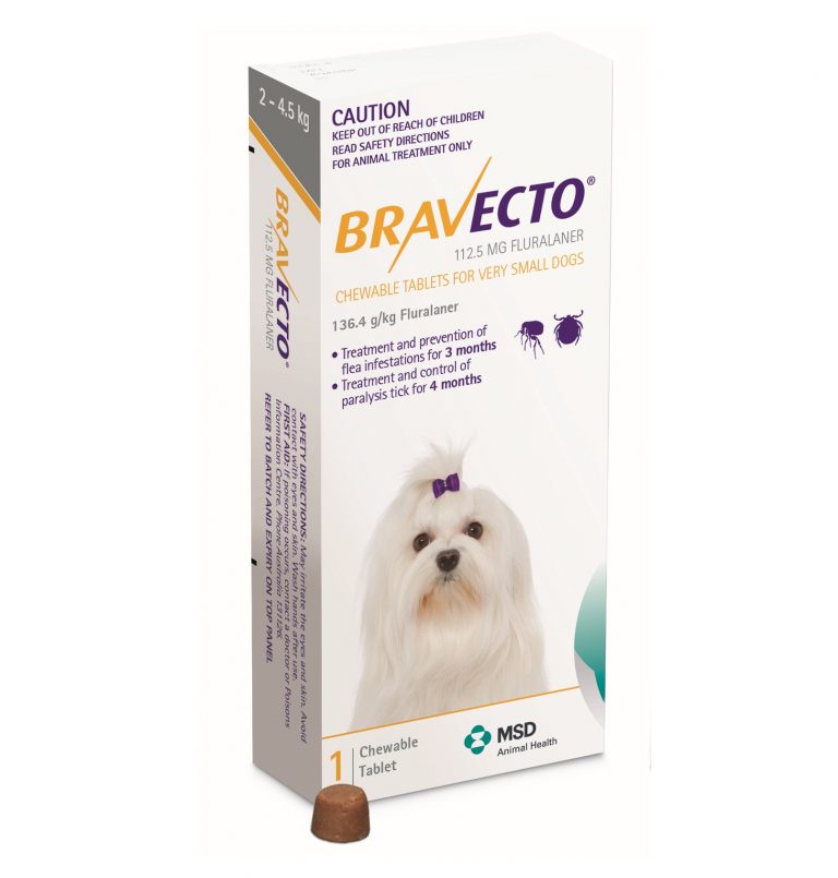 Bravecto Flea and Tick Dog 10kg-20kg - Swanbourne Vet Centre